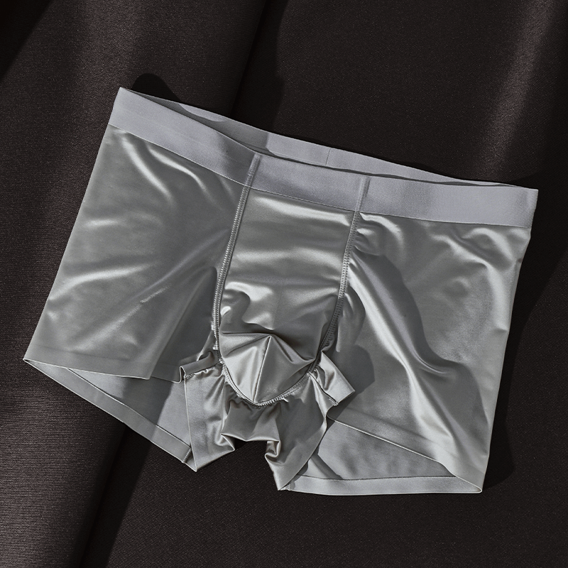 🎁The most comfortable underwear - men's mulberry silk ice silk boxer briefs