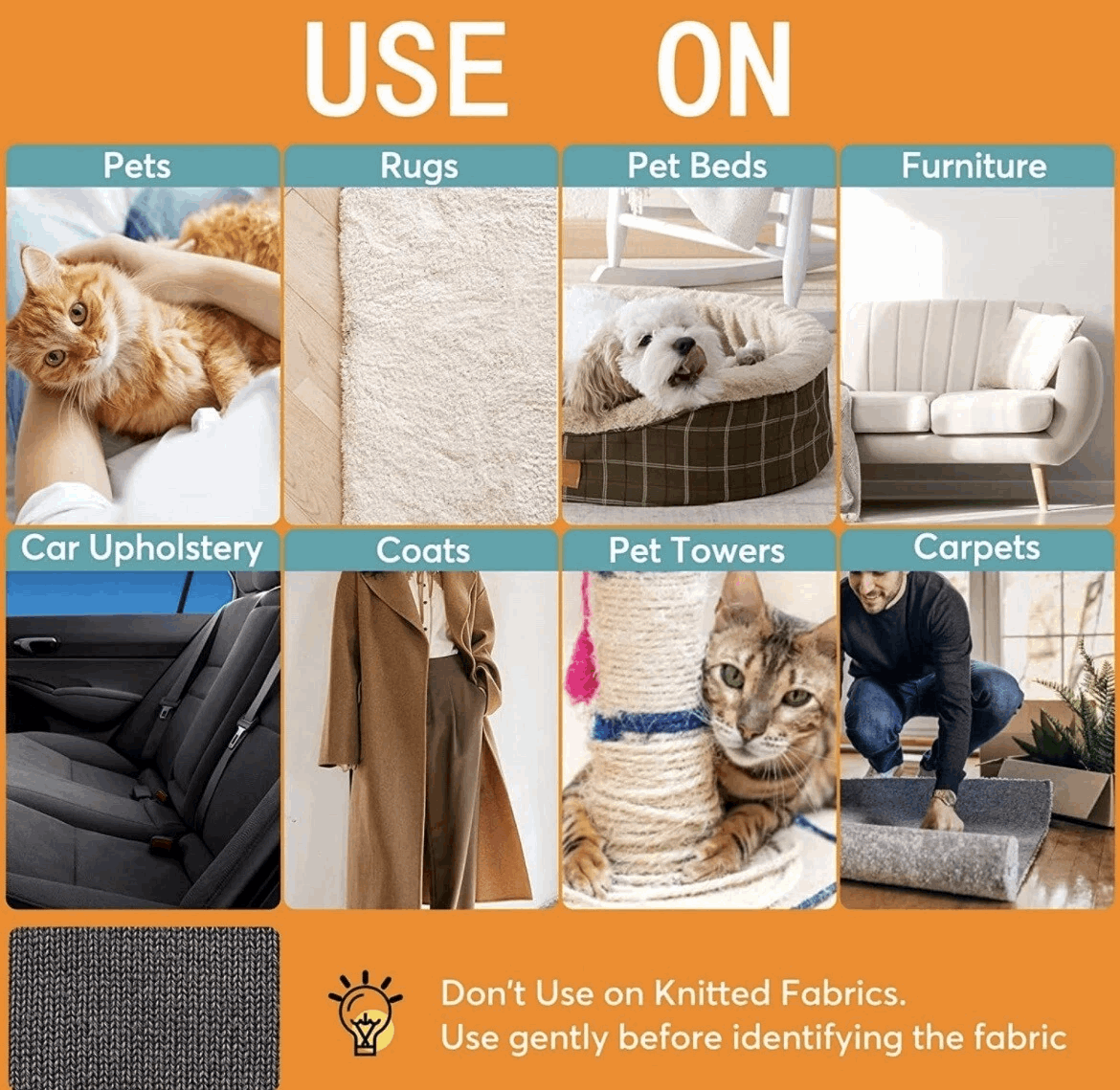 🐕Double-sided pet hair scraper-the savior of pet owners