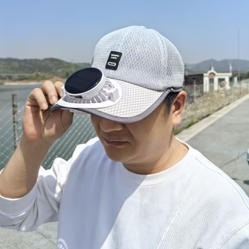 🔥2025 Solar Rechargeable Peaked Cap