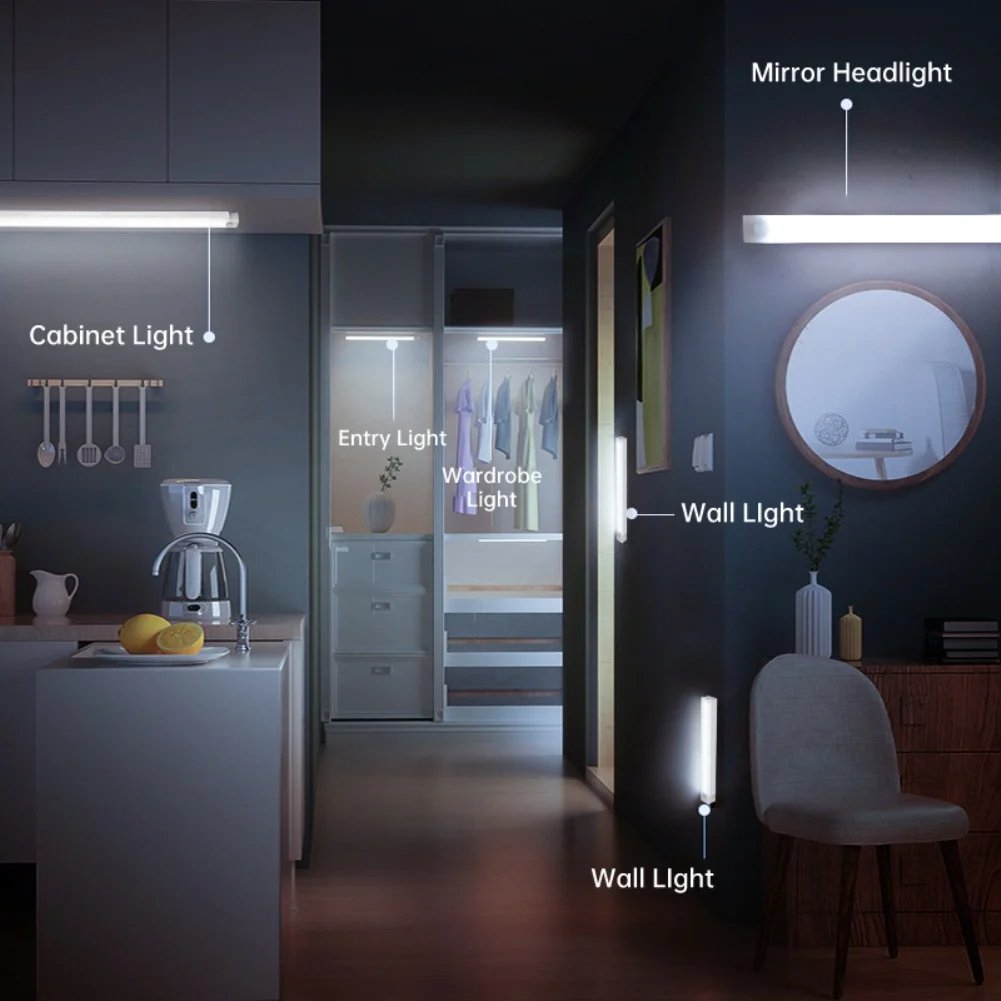 🔥 Punch-free Smart Sensor Magnetic Rechargeable LED Lights💡