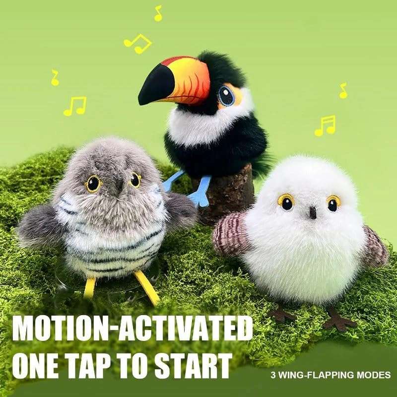 🔥Last day for 50% off-Rechargeable Flapping Bird Cat Toy