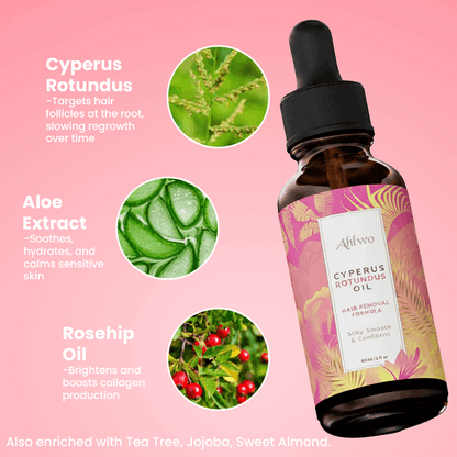 Ahlwo™ Natural Hair Removal Serum - Cyperus Rotundus Oil