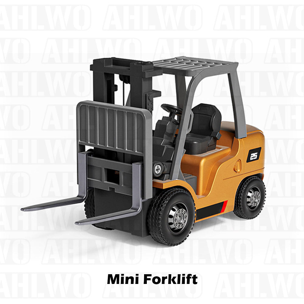 1/64 Mini RC Excavator, Dump Truck & Forklift Toy Set