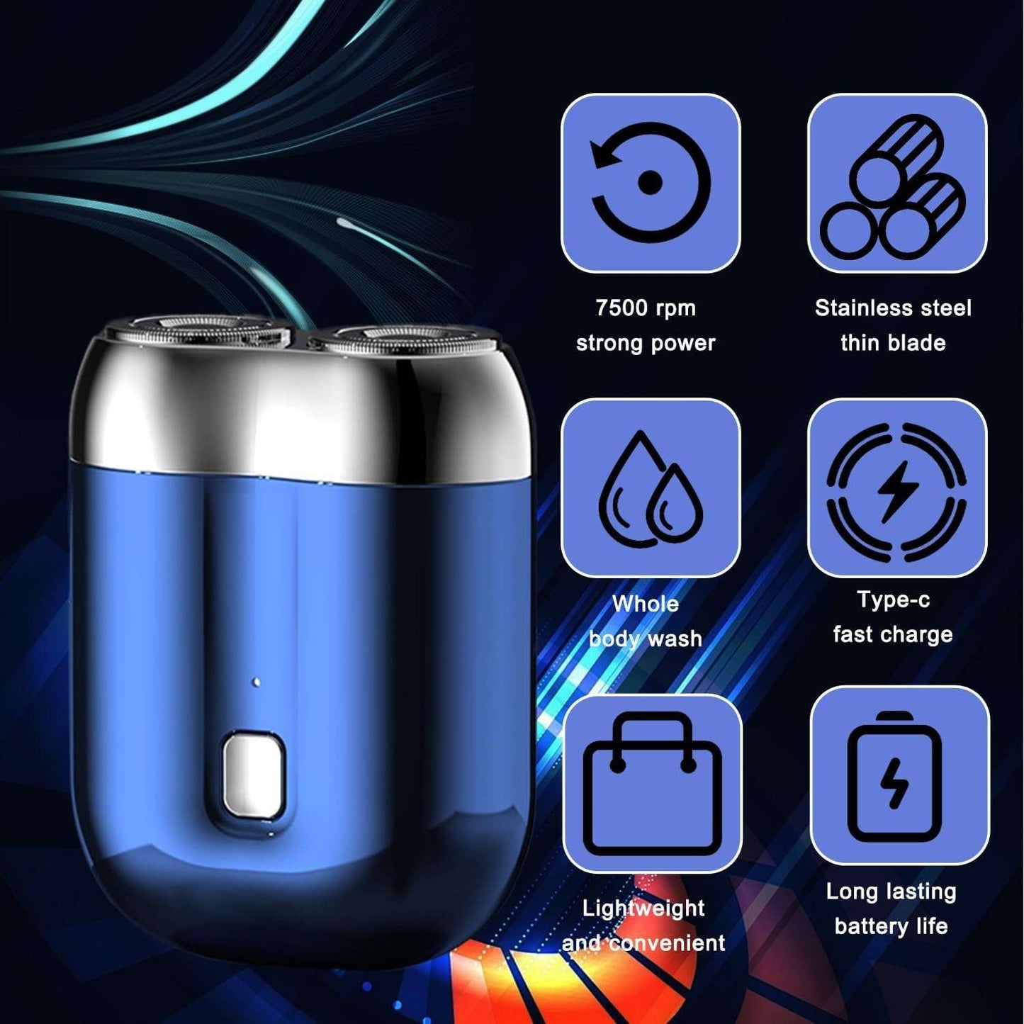 Buy 2 Get 1 Free⚡ Waterproof Electric Mini Shaver