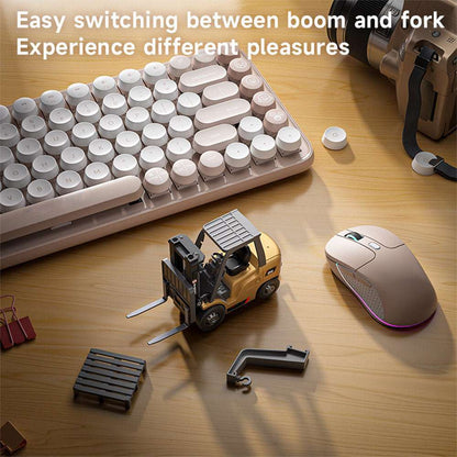 Desktop Fun 🎁 Mini Remote Control Forklift Truck Toy