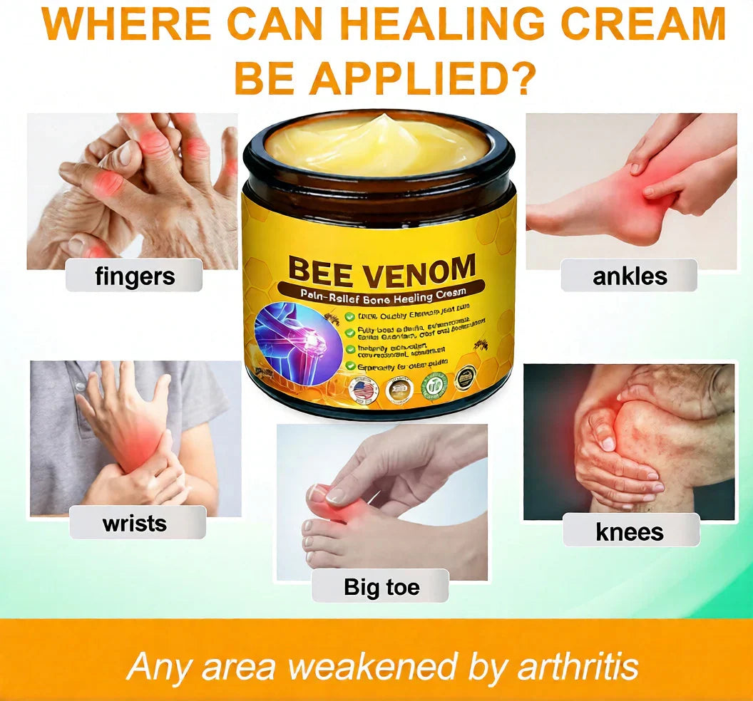 🏆50K+ SOLD LAST WEEK! 🌿HOUKEA Bee Poison Pain-Relief Bone Healing Cream -8JX3