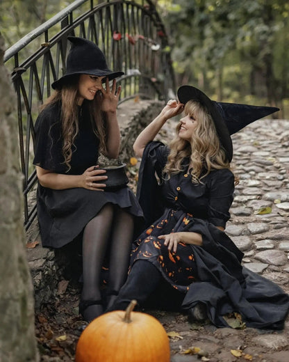 🔥Last Day 49% OFF👻Women Gothic Knitting Black Wizard Hat