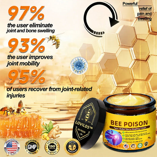 🏆50K+ SOLD LAST WEEK! 🌿HOUKEA Bee Poison Pain-Relief Bone Healing Cream -8JX3