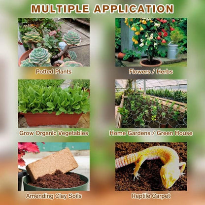 🔥LAST DAY 50% OFF🌱Premium Organic Coconut Coir Bricks for Plants