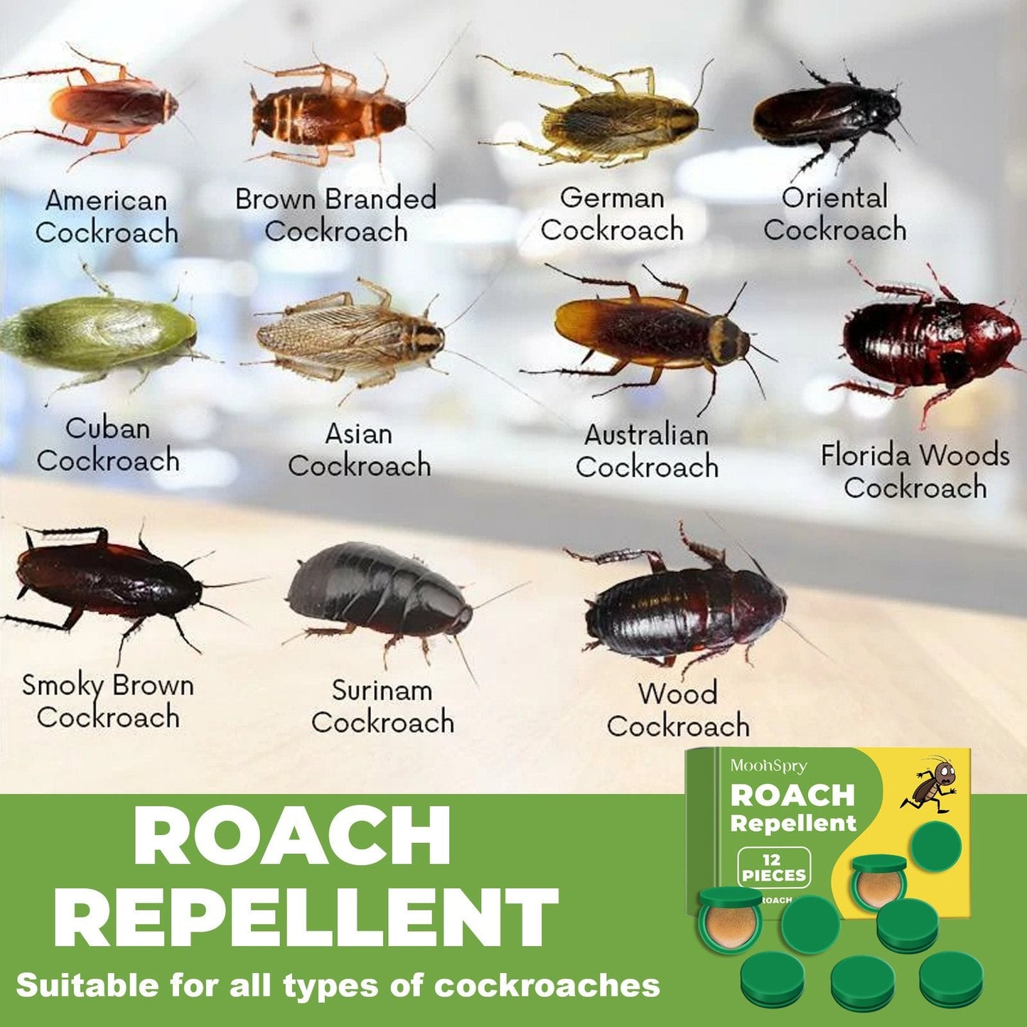 MoonSpry Roach Repellent