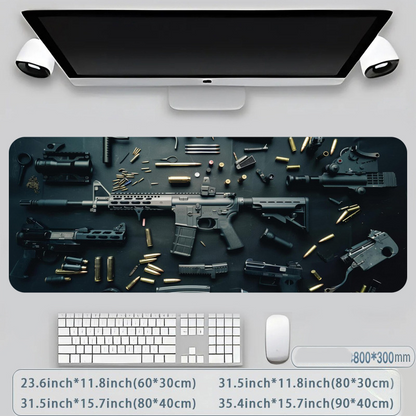 ⭐️ Cool Large gaming mouse pad, stylish desk protector, non-slip rubber, multiple sizes,