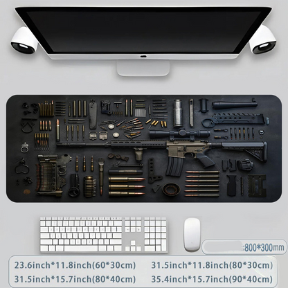 ⭐️ Cool Large gaming mouse pad, stylish desk protector, non-slip rubber, multiple sizes,