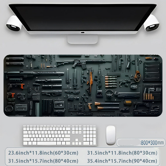 ⭐️ Cool Large gaming mouse pad, stylish desk protector, non-slip rubber, multiple sizes,