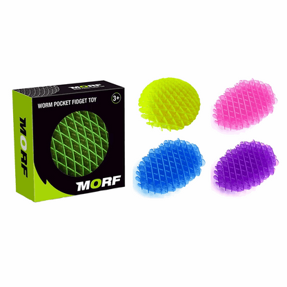 🔥Up To 69% Off!🔥-Decompression elastic net worm toy