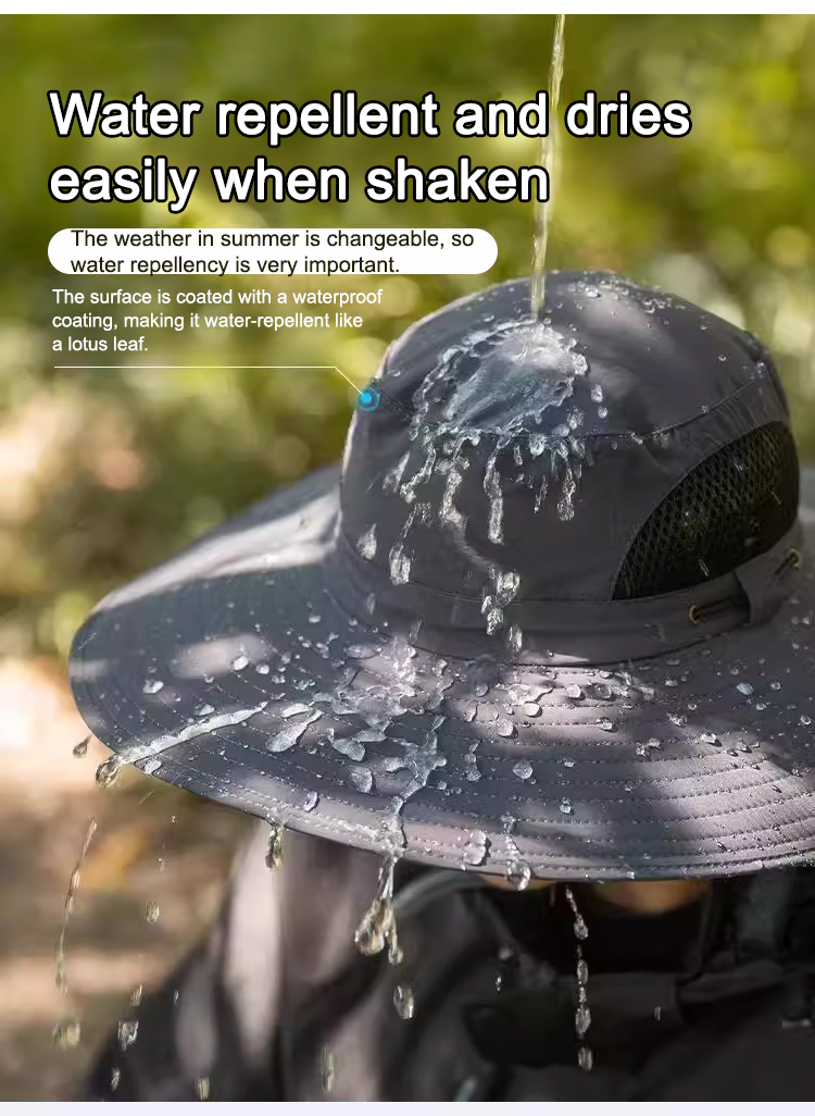 🔥Hot Sale🔥Premium Solar Fan Wide Brim Hat