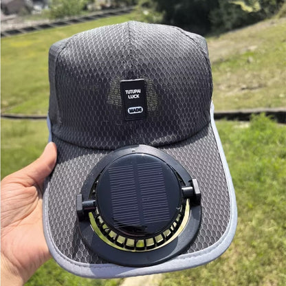 🔥2025 Solar Rechargeable Peaked Cap