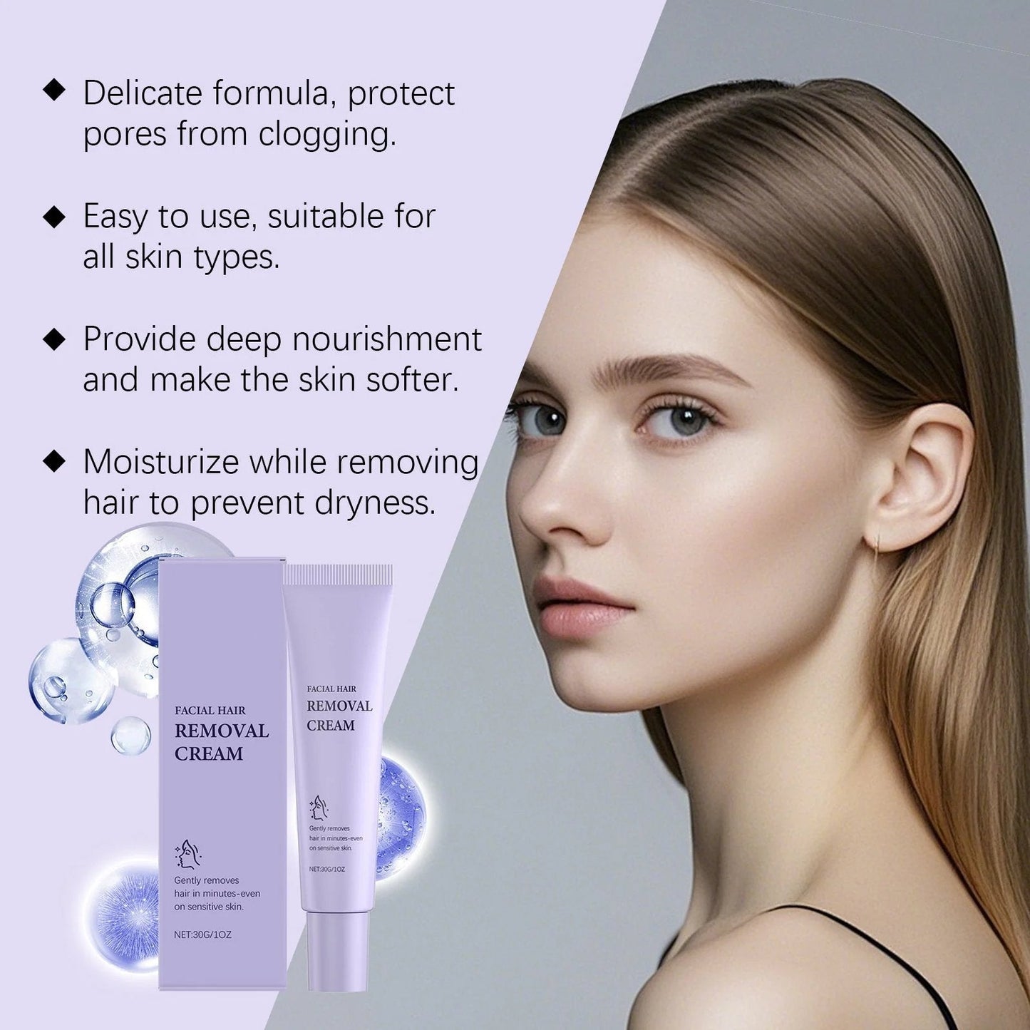 🔥 Buy 1 Get 1 FREE🔥Gentle and Painless Facial Hair Removal Cream