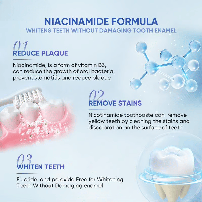 🔥Hot Sale🔥Niacinamide Whitening Toothpaste - For Healthier, Whiter Teeth!