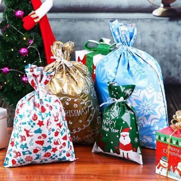 🎄50K+ Sold 🔥 Christmas Sale 49% OFF 🎁 Biodegradable Drawstring Christmas Gift Bags 🎅