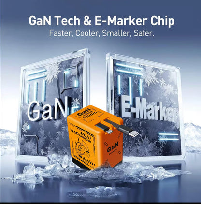 🔥W&O 2-in-1 GaN Compatible with Fast Charger