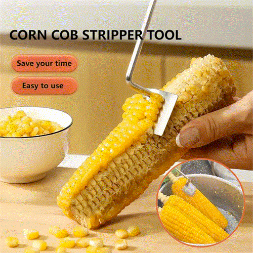 🔥34% Off🔥Long Handle Stainless Steel Corn Stripping Tool