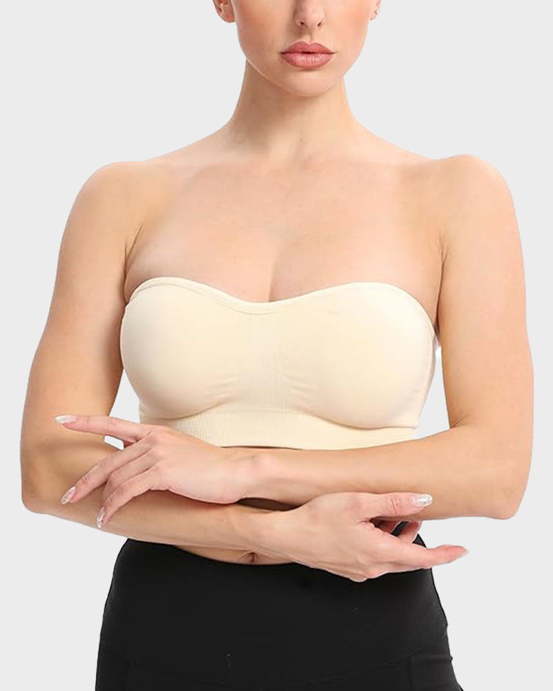 🔥Buy 2 Get 1 Free🔥Non-Slip Bandeau Seamless Wireless Strapless Bra