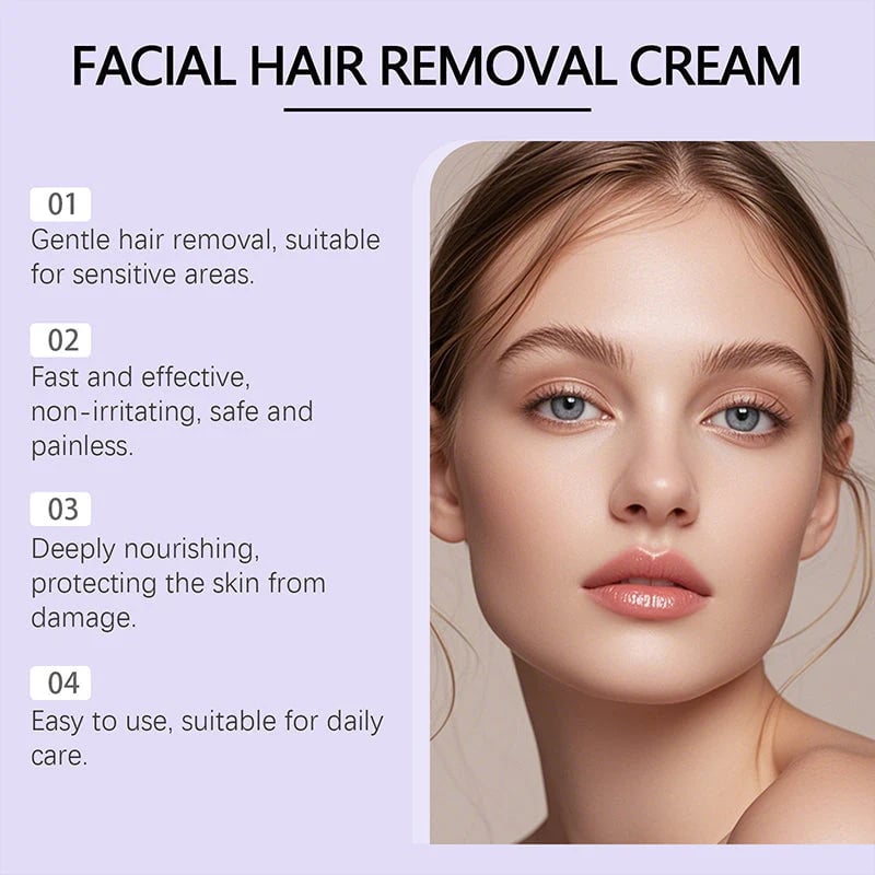 🔥 Buy 1 Get 1 FREE🔥Gentle and Painless Facial Hair Removal Cream A