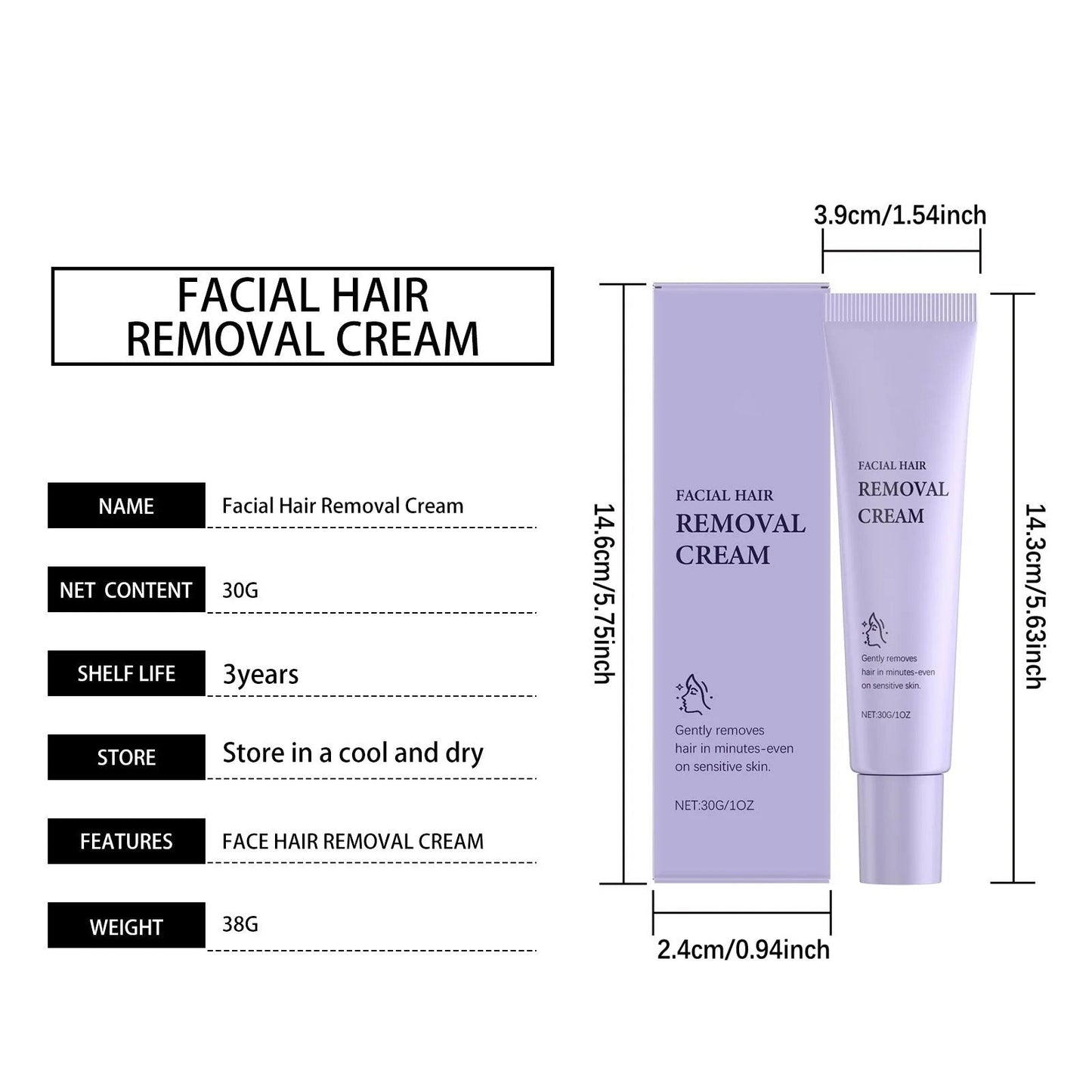 🔥 Buy 1 Get 1 FREE🔥Facial Hair Removal Cream