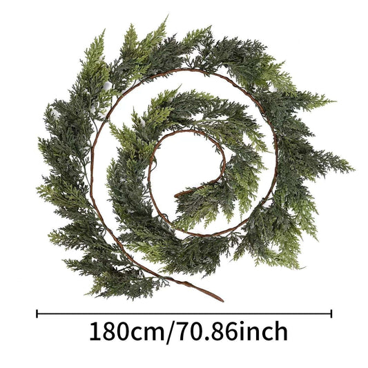 🏆2025 Super Value Se💥6 FT Artificial Cedar Garlands –Realistic Touch Winter Greenery