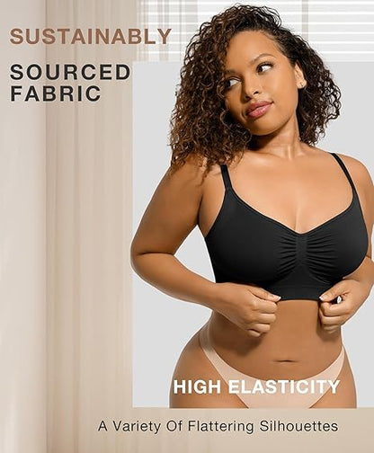 🏆Flash Sale⚡Women's Full Coverage Non-Padded Wireless Sculpt Bra