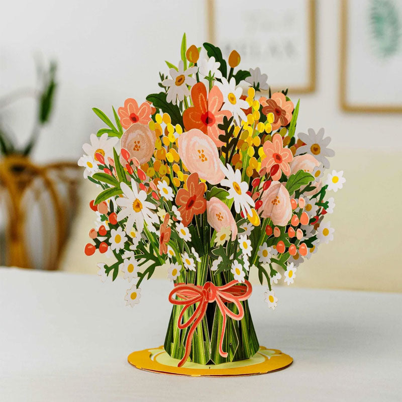 💐 Pop-Up Wildflower Valentine’s Card