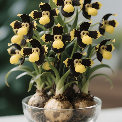 🐵💮 Monkey Orchid bulbs - can survive in soil or hydroponics💧🌱