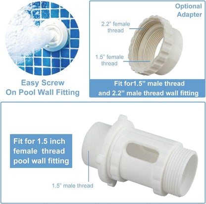 🔥Discount (Today Only)🔥-💧Solar Pool Fountain with Lights Dual Arc