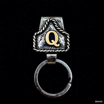 🤠Vintage Letter Keychain