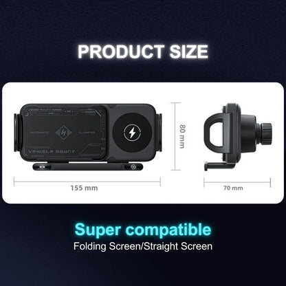 🎁Flash Sale💥2025 Smart 360° Wireless Charger Phone Holder