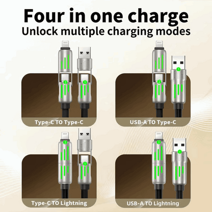 4-in-1 USB Charging Cable fast charging MAX 240W