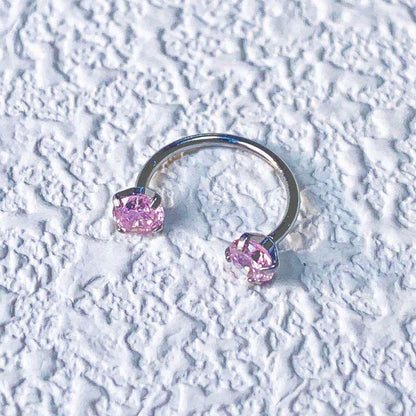 Internally Threaded Gems Nose Ring