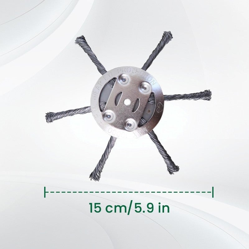6 inch Steel Wire Brush Cutter Trimmer Head