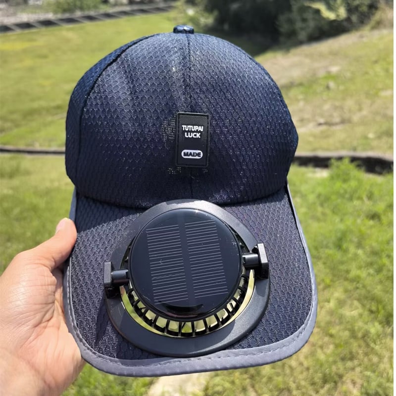 🔥2025 Solar Rechargeable Peaked Cap