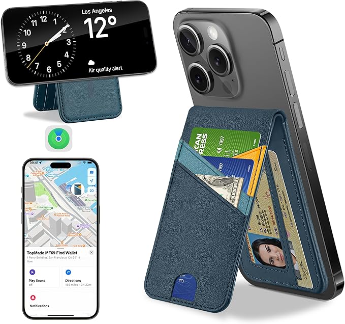 📱for Magsafe Wallet, Works ，Strongest Magnetic Wallet