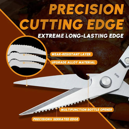 🔥BUY 2 GET 1 FREE🔥Japanese Steel 7-in-1 Multifunction Kitchen Shears