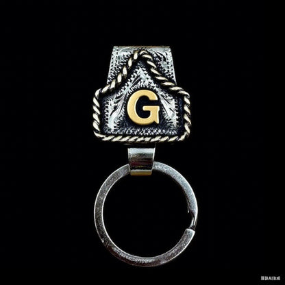 🤠Vintage Letter Keychain