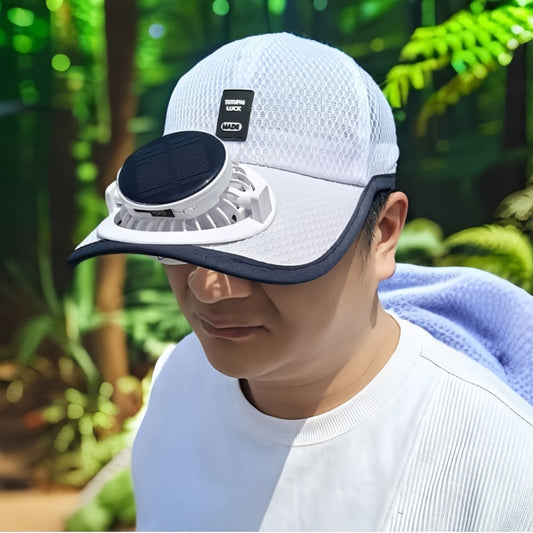🔥2025 Solar Rechargeable Peaked Cap