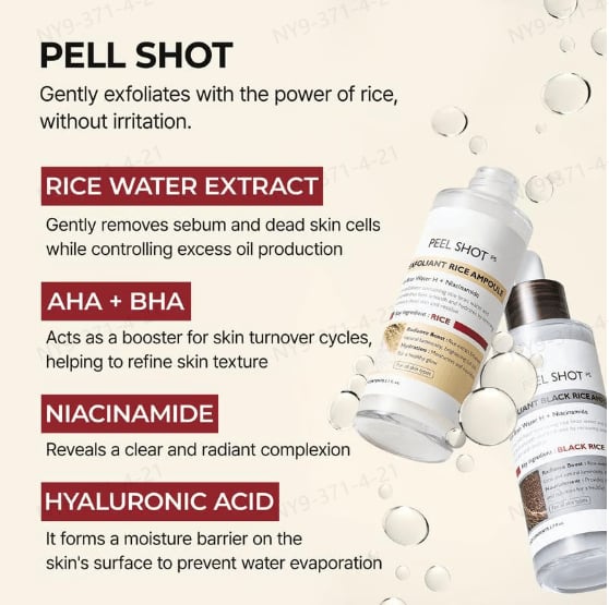 🏆Flash Sale⚡- - Peel Shot Glow Rice Ampoule Duo