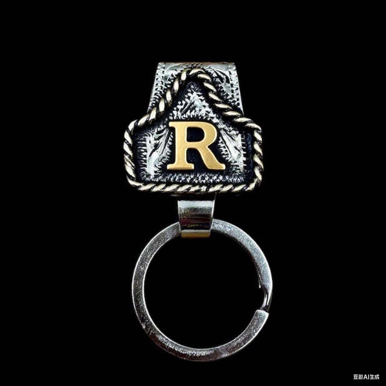 🤠Vintage Letter Keychain