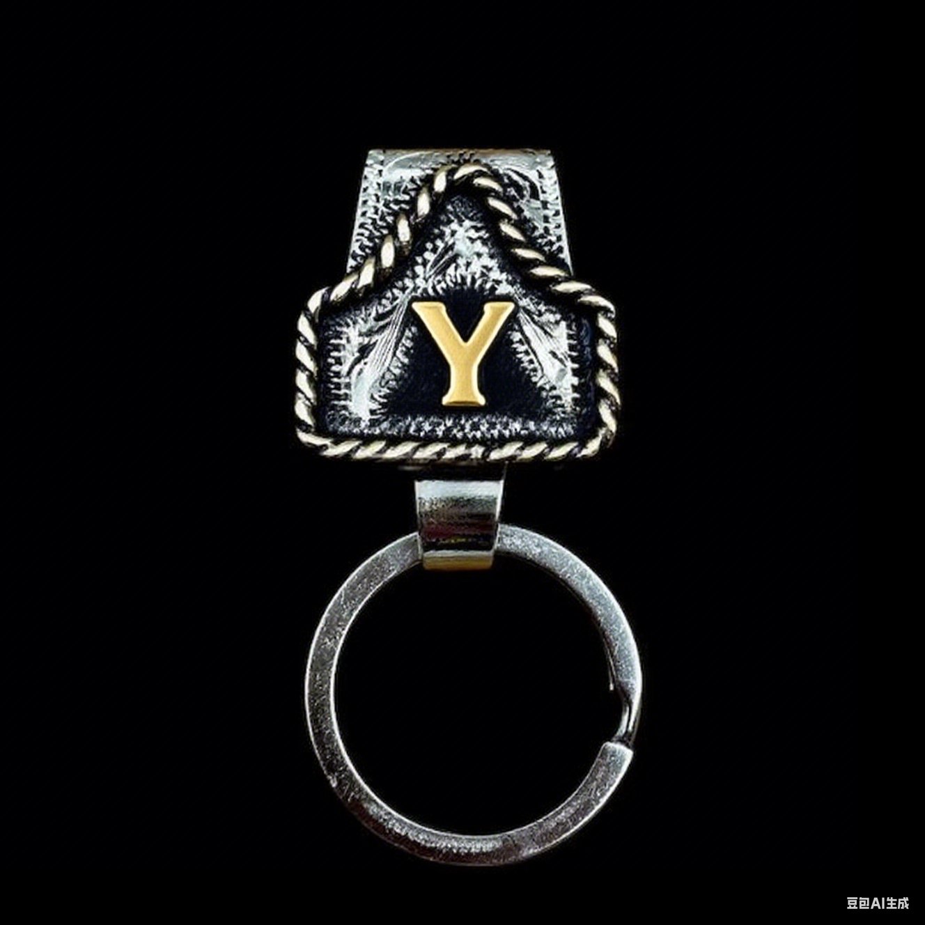 🤠Vintage Letter Keychain