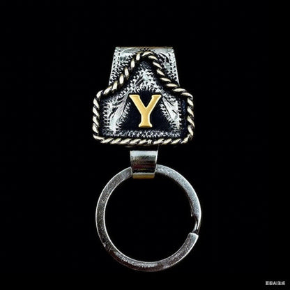 🤠Vintage Letter Keychain