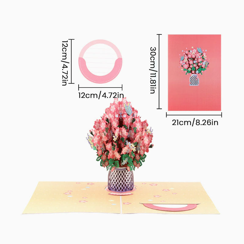 💐 Pop-Up Wildflower Valentine’s Card