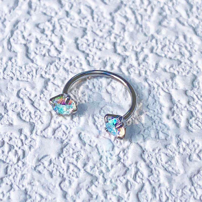 Internally Threaded Gems Nose Ring