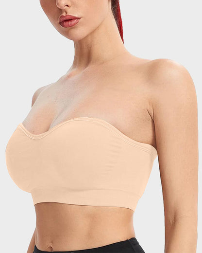 🔥Buy 2 Get 1 Free🔥Non-Slip Bandeau Seamless Wireless Strapless Bra